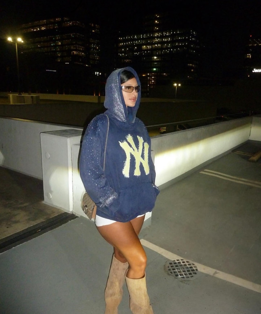 Yankees Rhinestone Hoodie