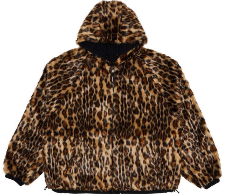 Faux Fur Reversible Hoodie