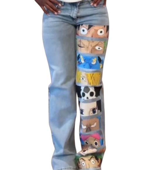 Anime Graphic Jeans